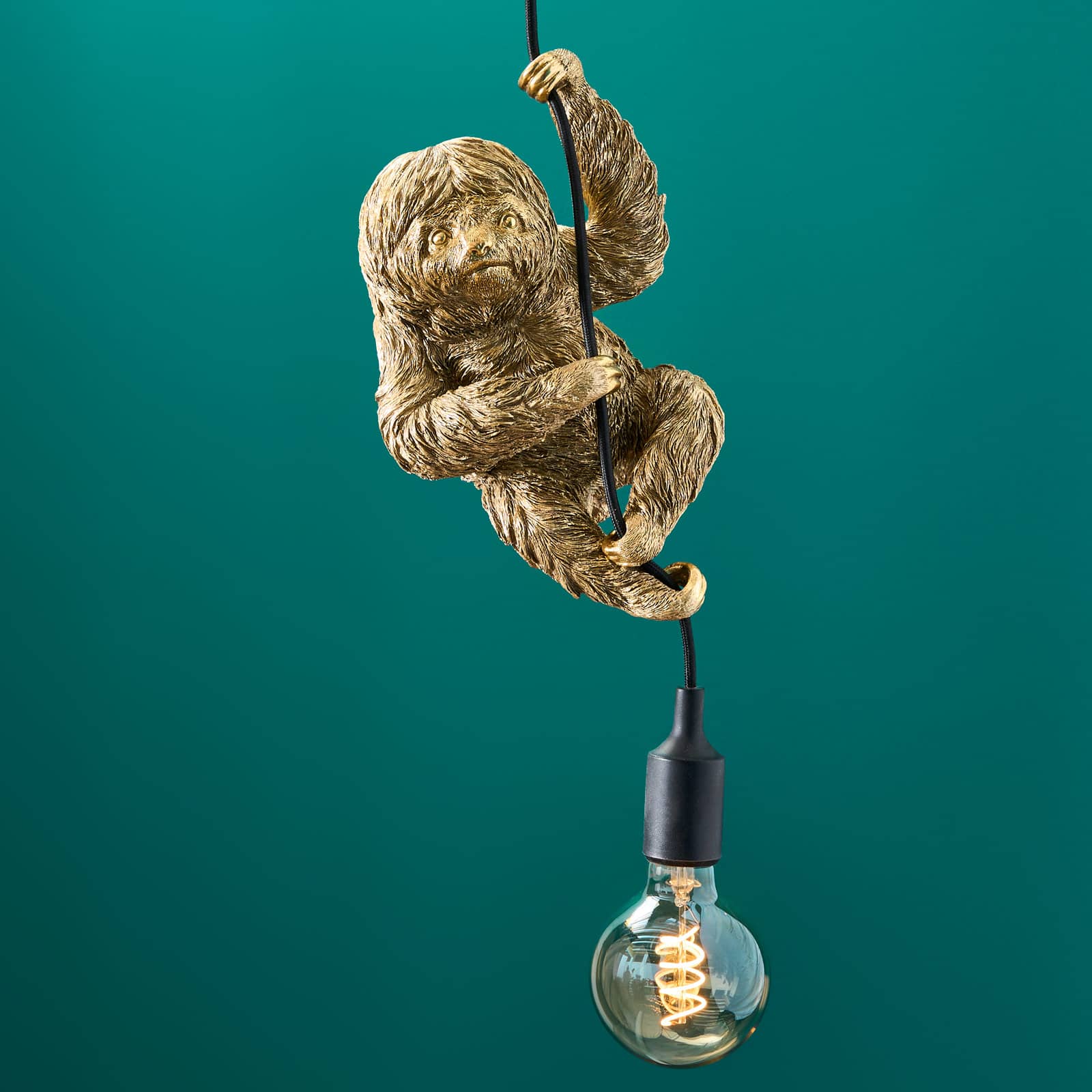 Ceiling lamp sloth Flash, gold