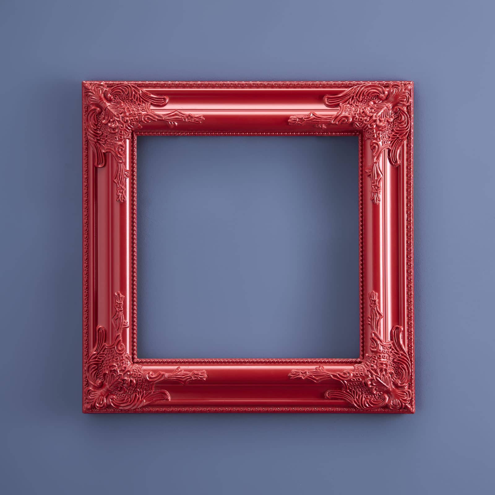 Baroque frame, red