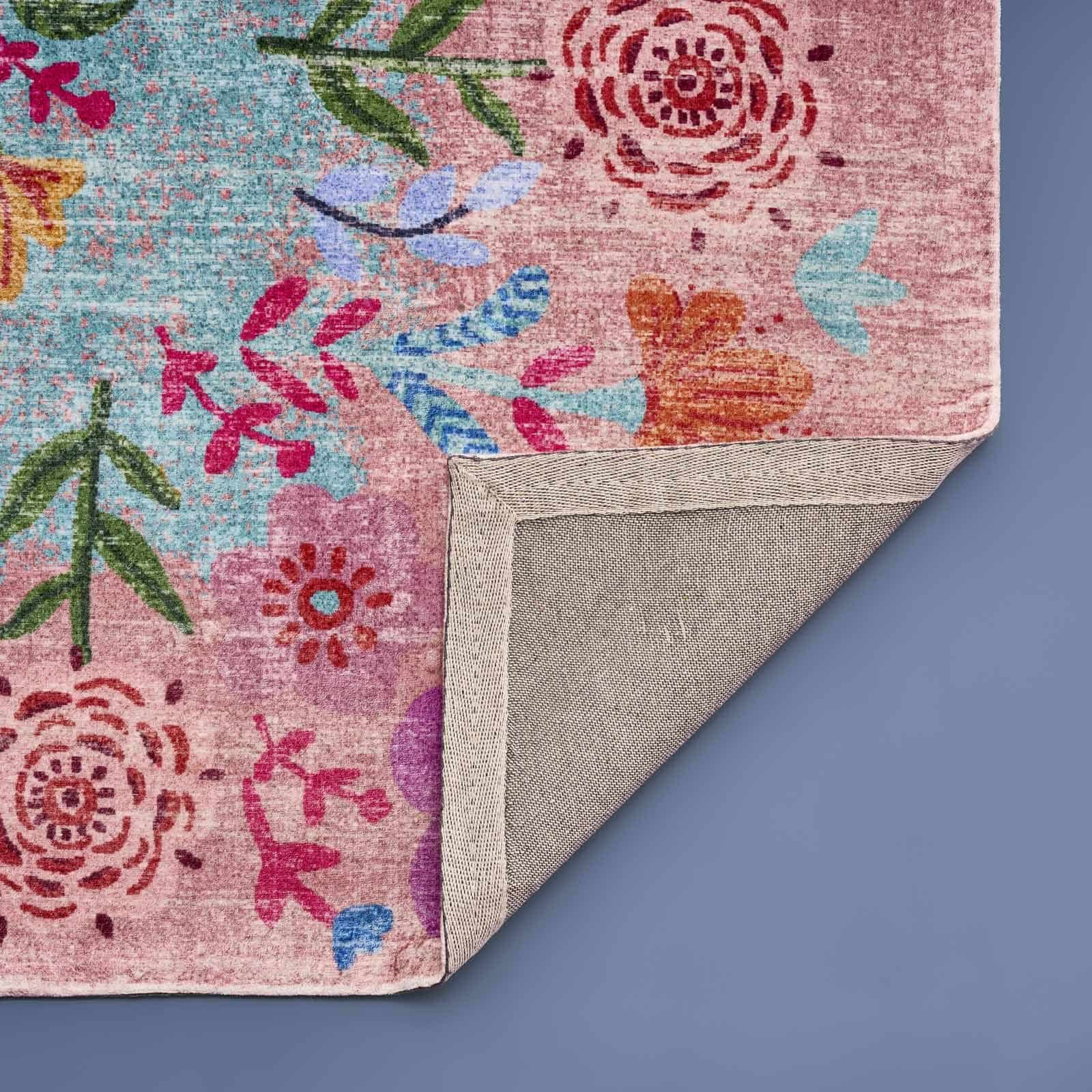 Teppich Fiore m. Blumenmotiv, mehrfarbig Teppich Fiore m. Blumenmotiv, mehrfarbig