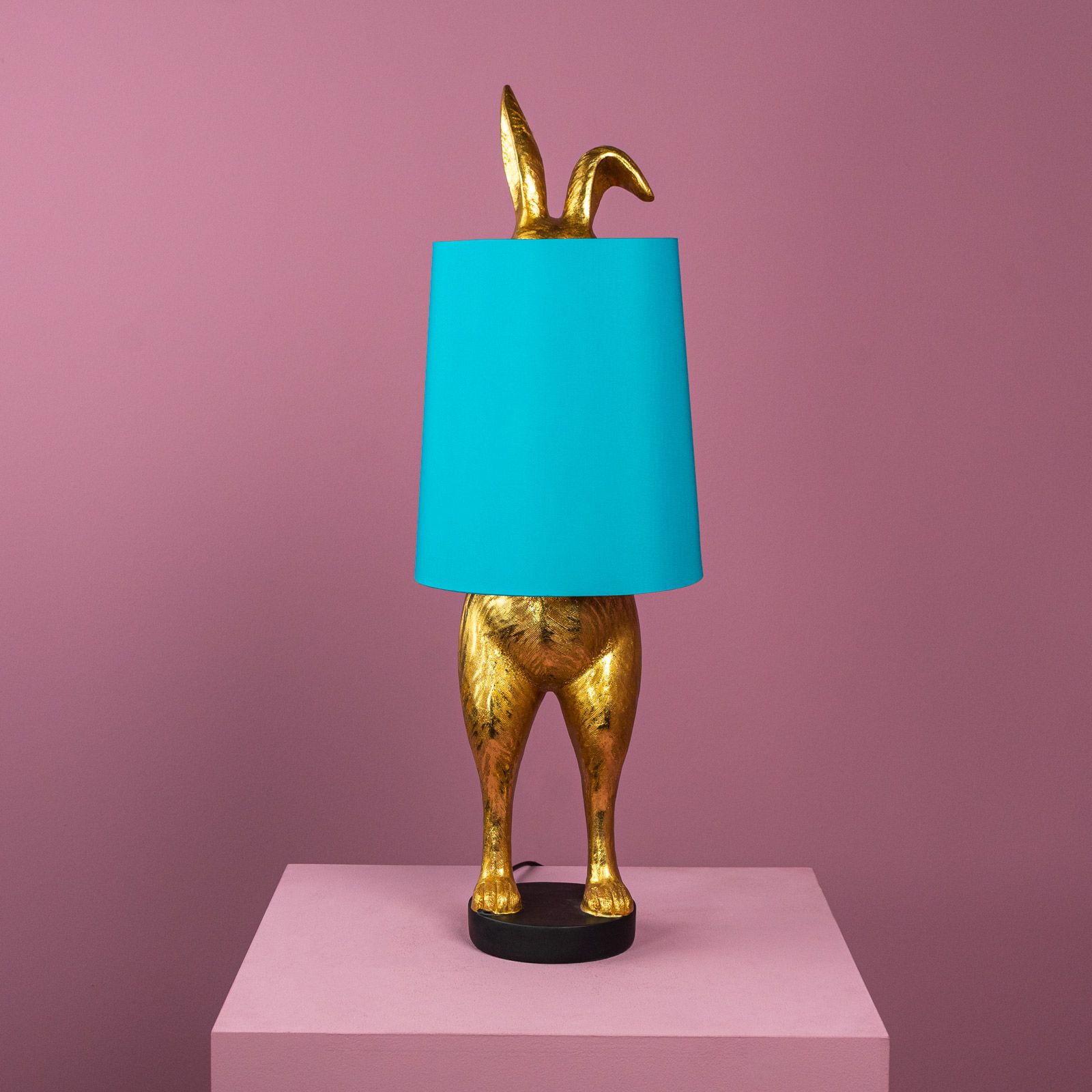 Table Lamp rabbit Hiding Bunny®, turquoise