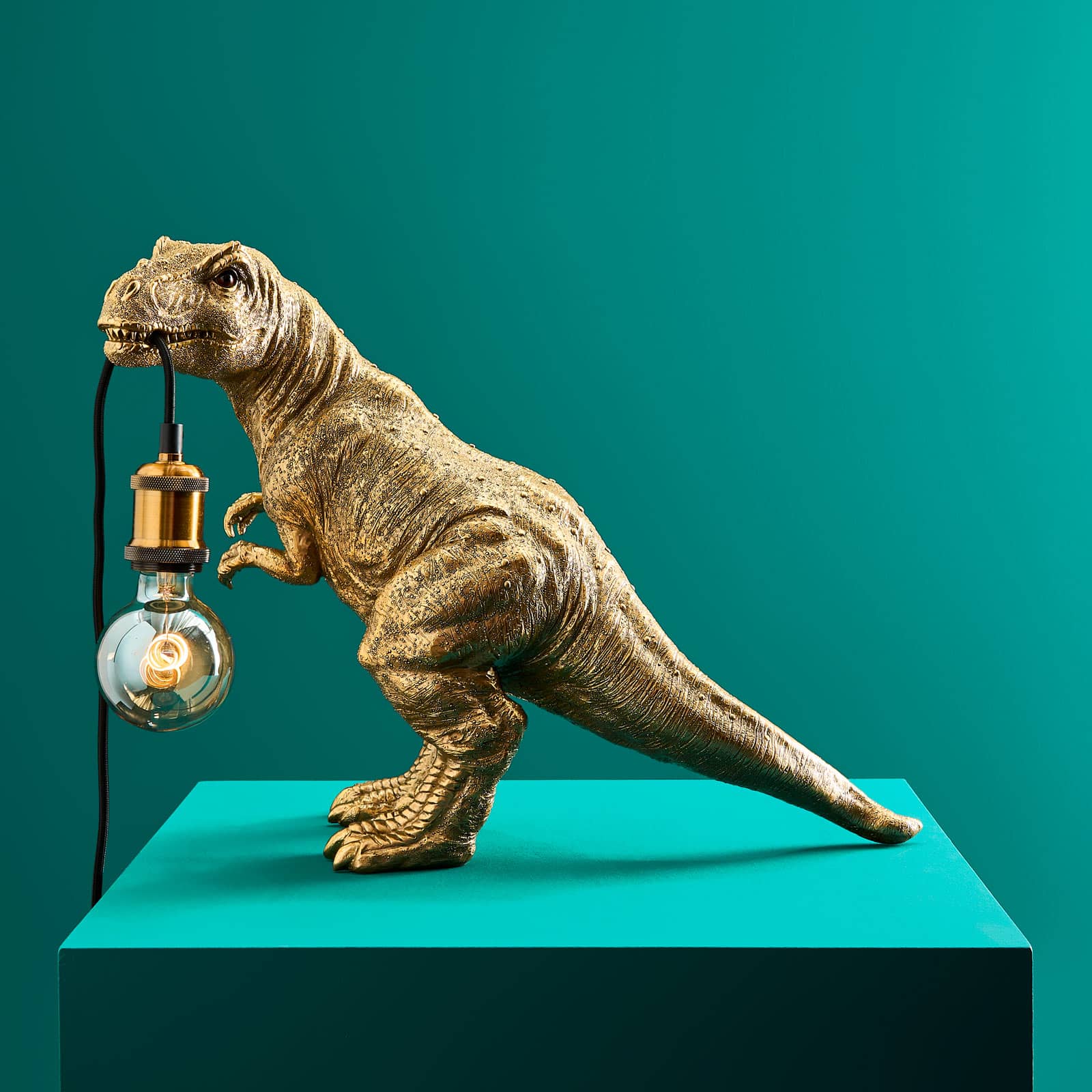 Tafellamp dinosaurus Rexy, goud