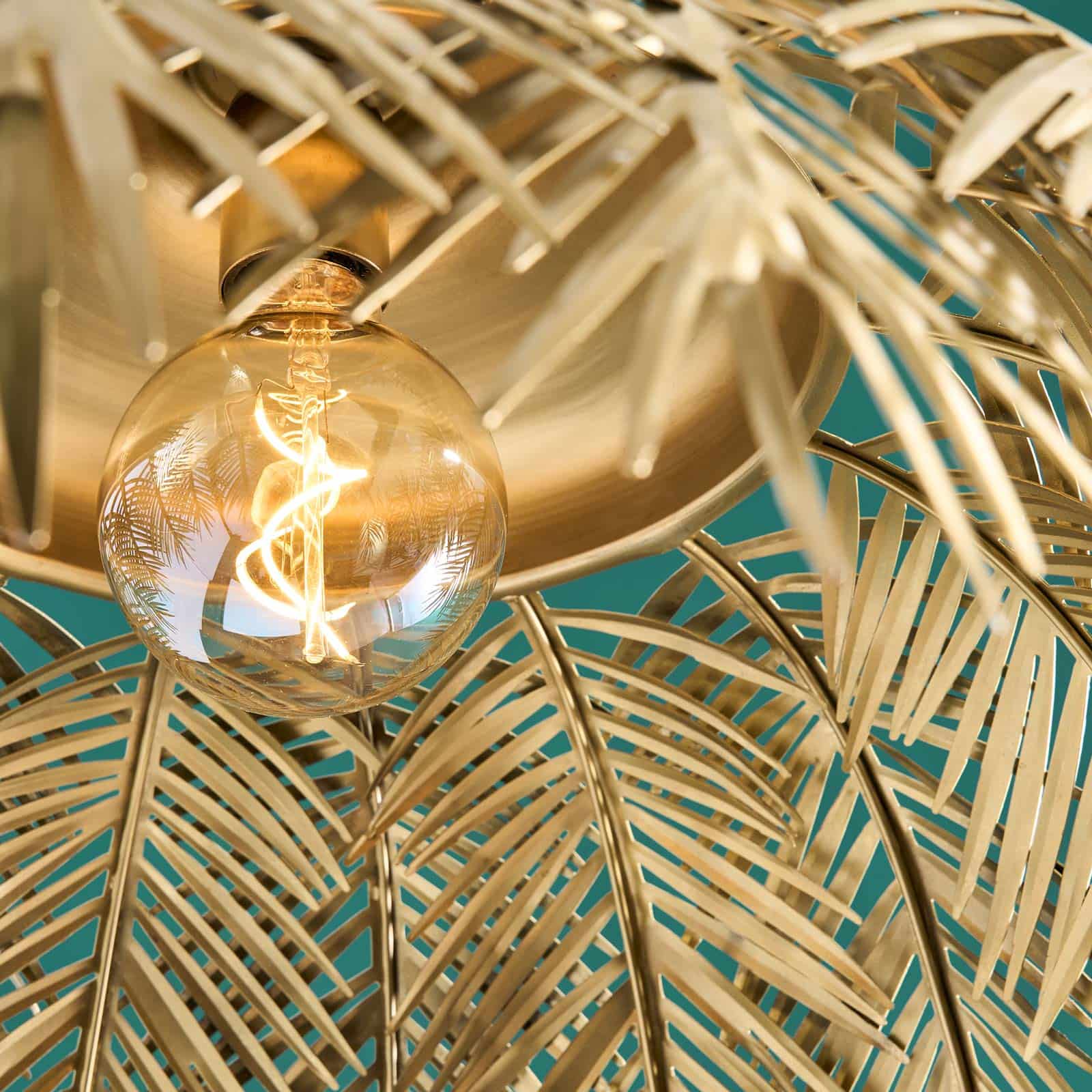 Plafondlamp Palmboom Palm Leaves M, goud
