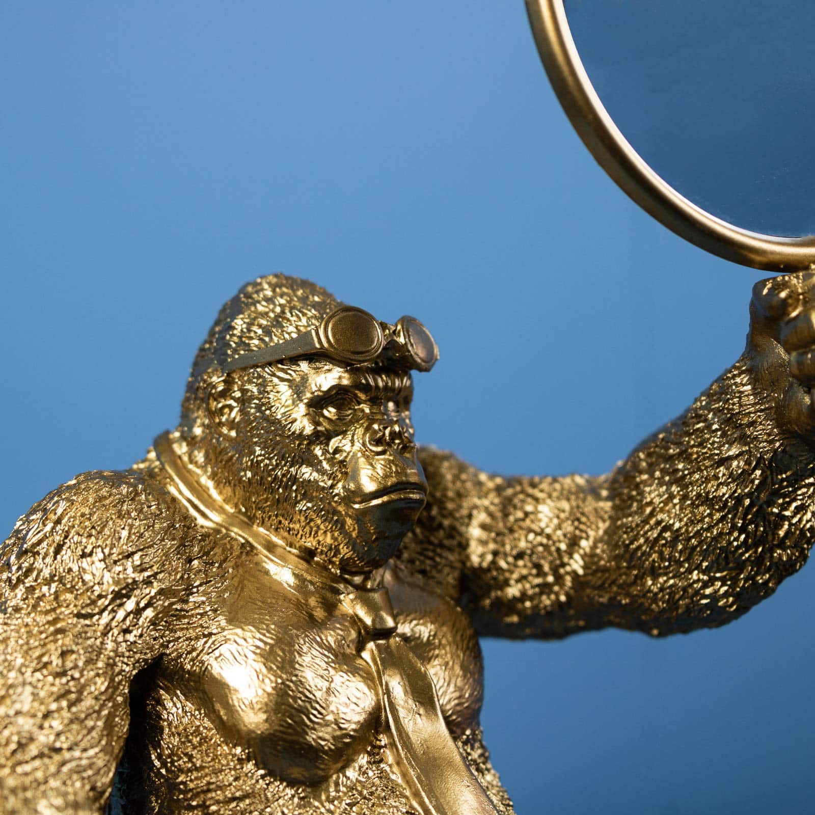 Decoratiefiguur Mirror Monkey, goud