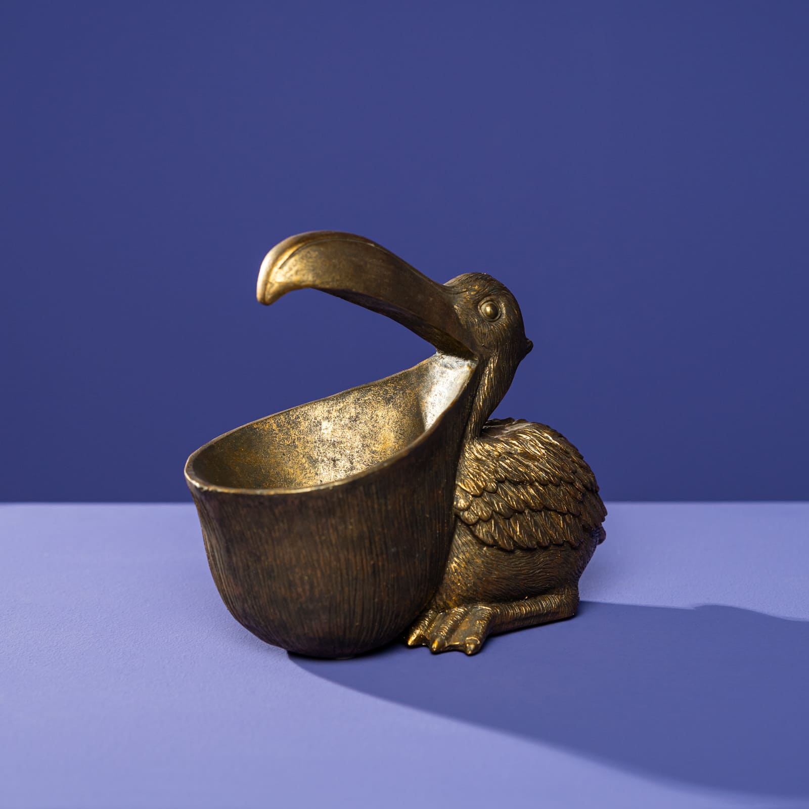 Decorative bowl Pelican, gold