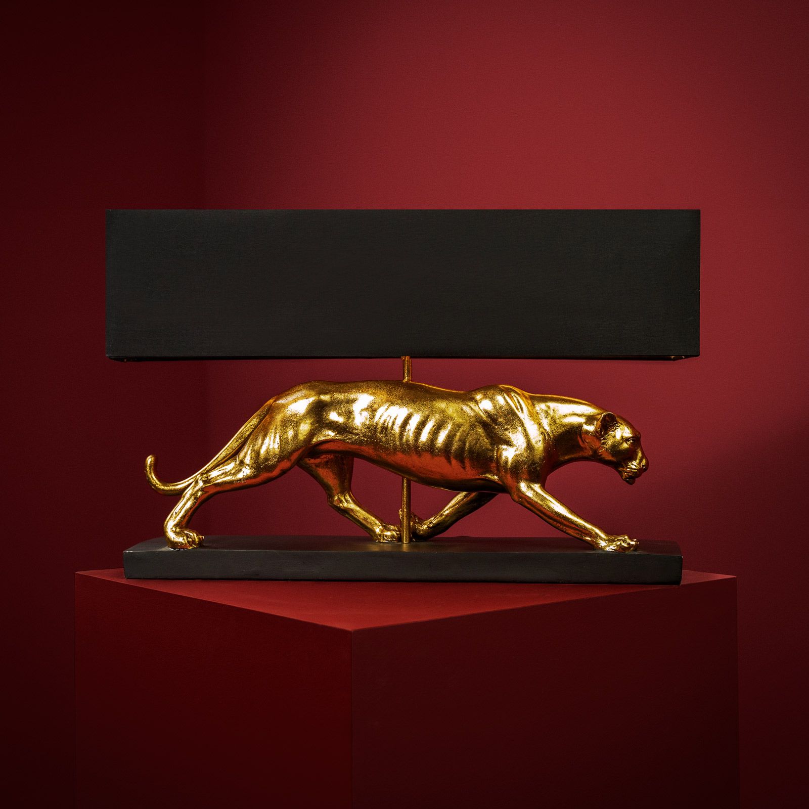 Tafellamp Panther Baghiro, goud/zwart