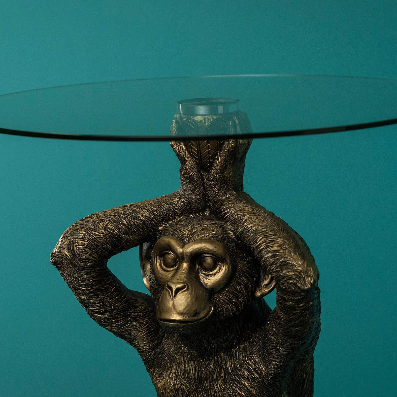 Side table monkey Arnold, gold