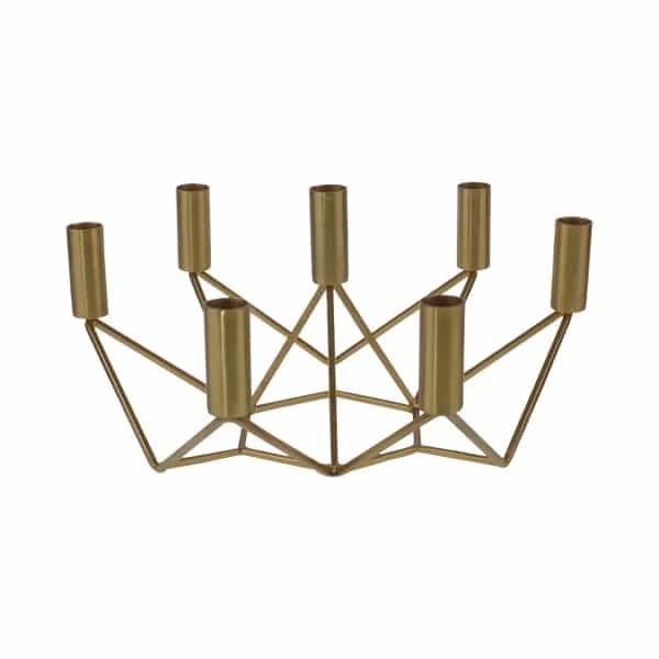 Candlestick Conrad, geometric, gold