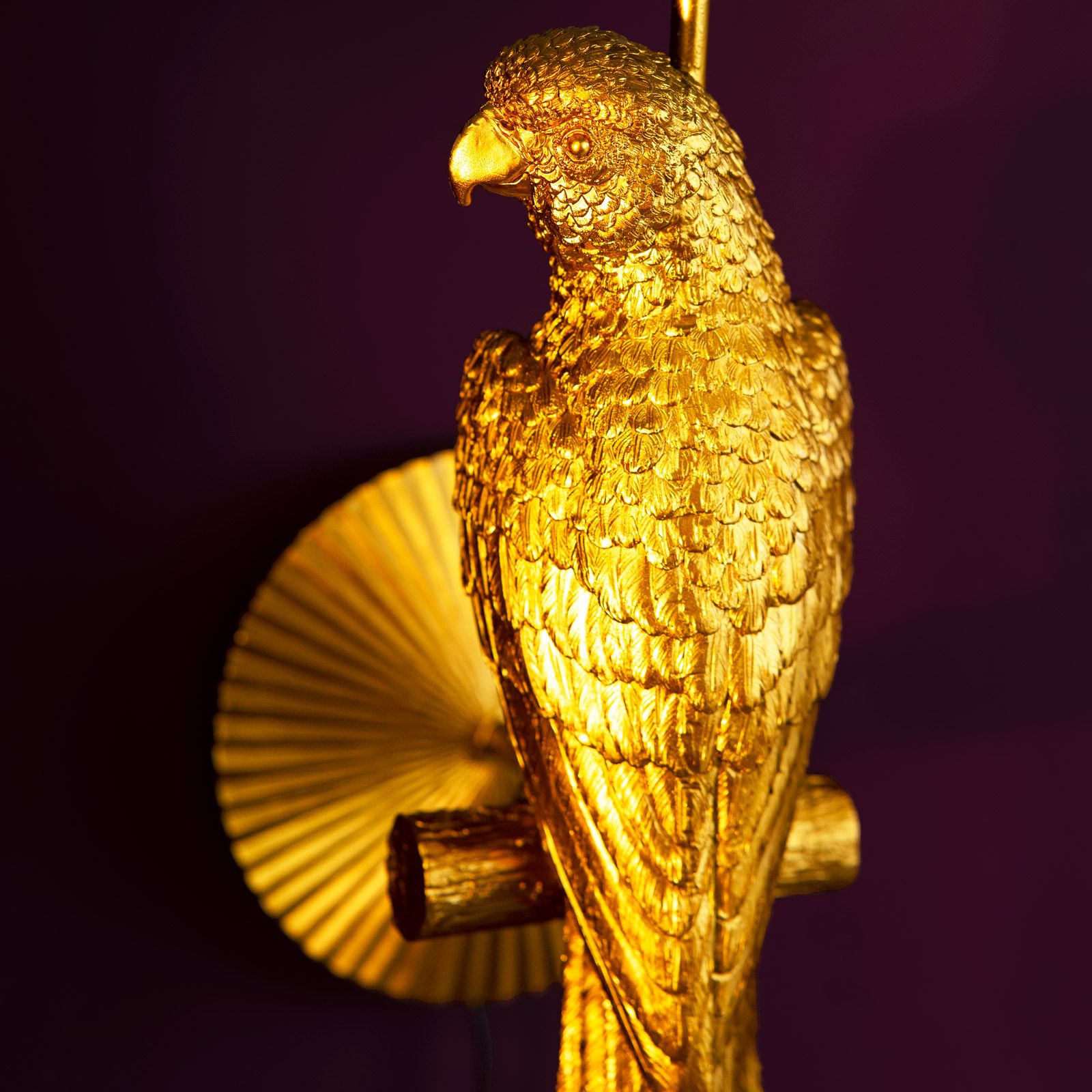 Wall lamp parrot Percy, gold