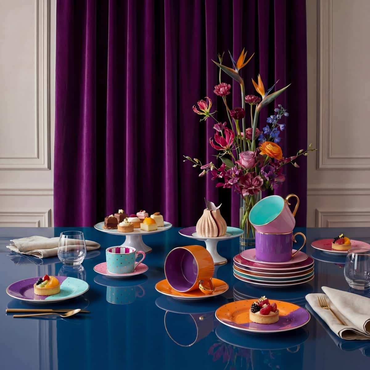 Zestaw 4 filiżanek do espresso Fancy Colors