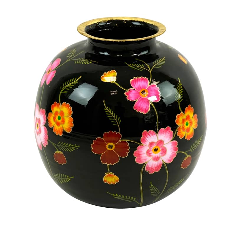 Vase Lorea L, schwarz