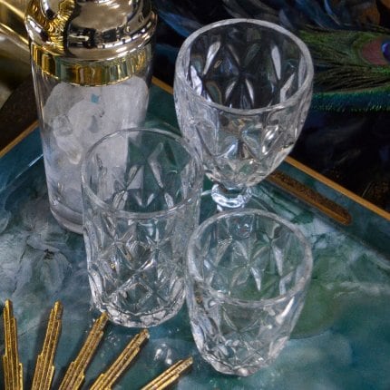 4er-Set Longdrinkglas, klar, Glas, 8x13 cm