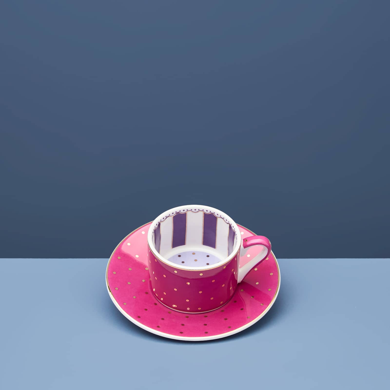 Set of 4 Fancy Colors espresso cups, porcelain, 11.5x6 cm, not