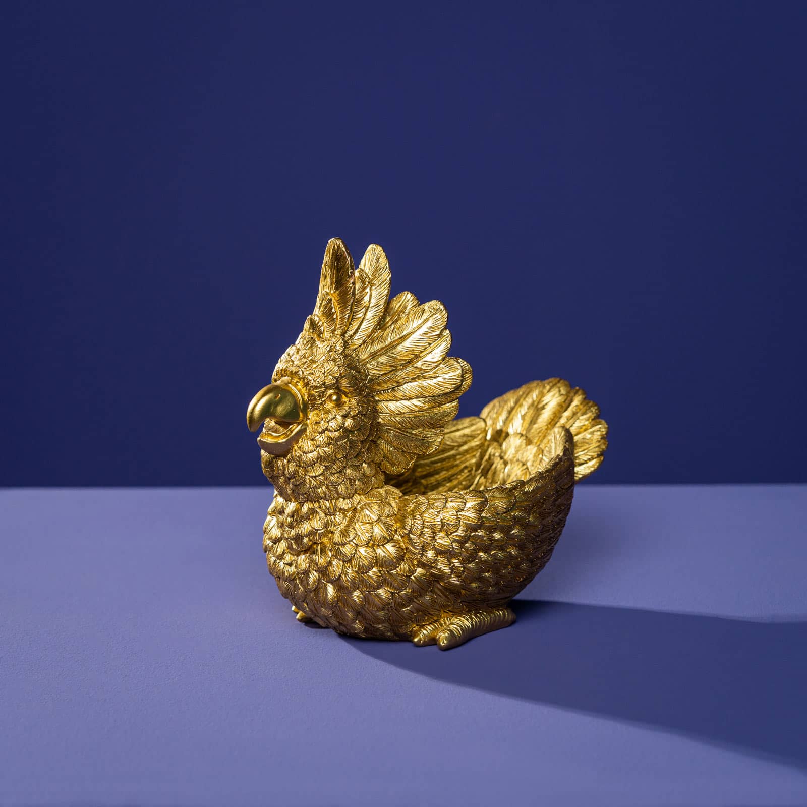 Decorative bowl cockatoo, gold