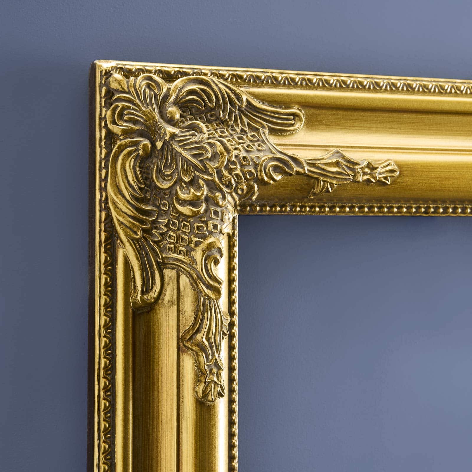 Cadre baroque 972 ORO, or décoré, sans verre et la paroi arrière