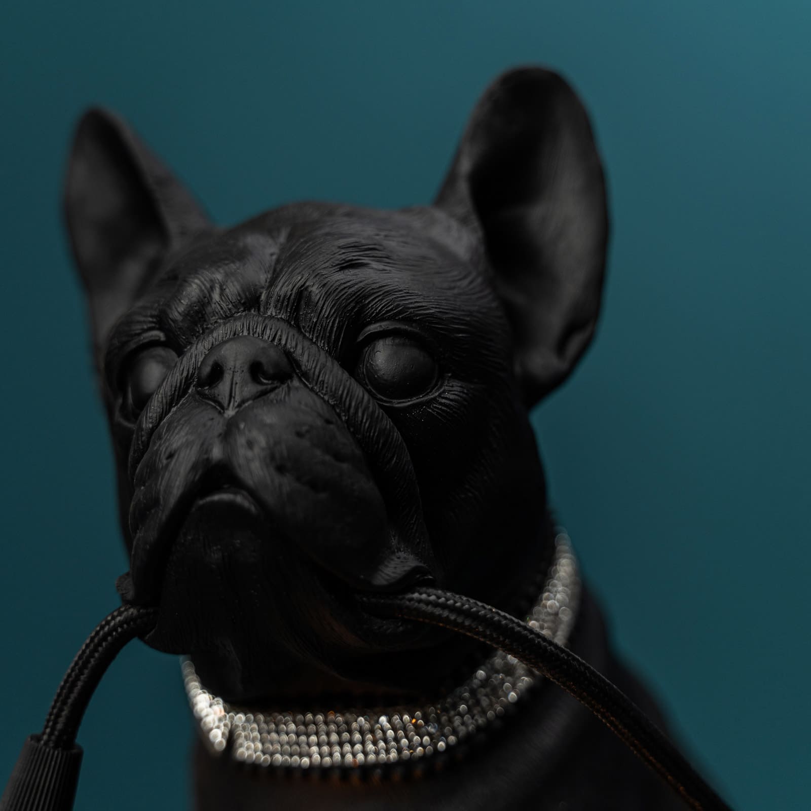 Tischleuchte Hund / Bulldogge Francis, schwarz