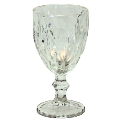 Set of 4 wine glass, clear, glass, 9 x 17 cm