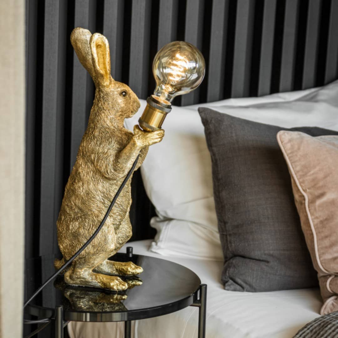 Table lamp rabbit Meister Lampe, gold