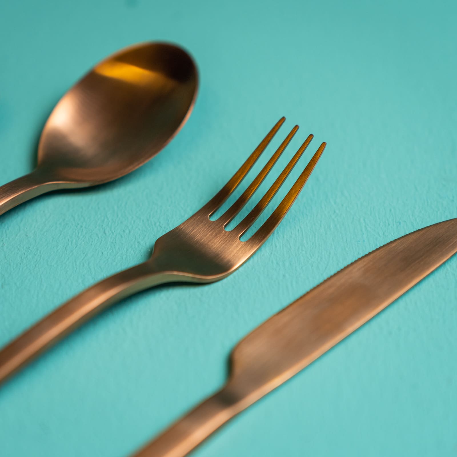 4-piece cutlery set Copper Cutlery