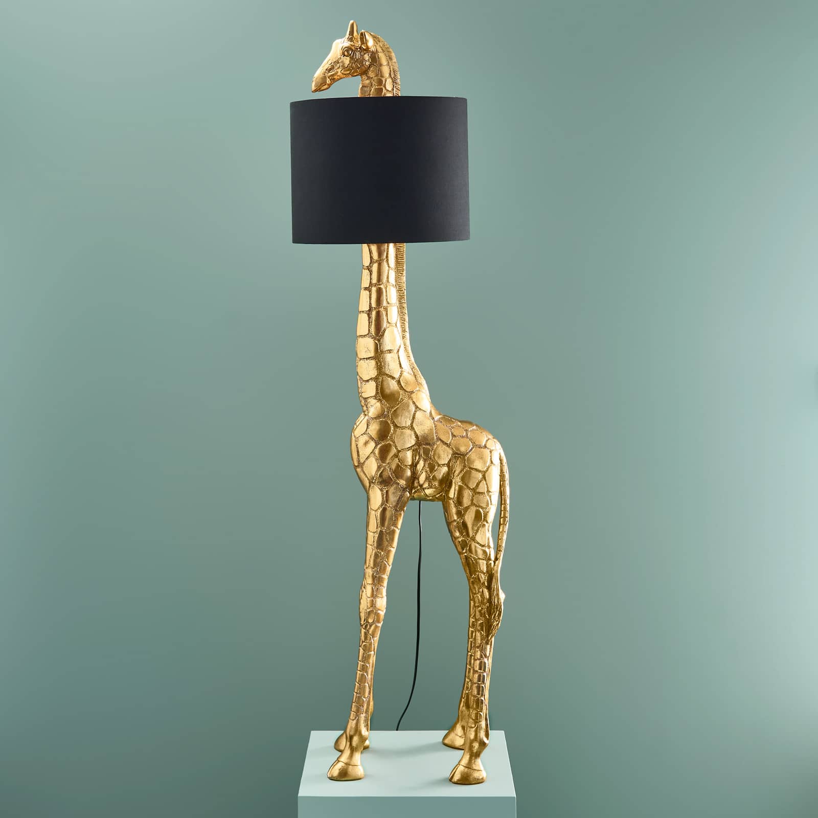 Lampa podłogowa Giraffe Gigi Junior, złota/czarna