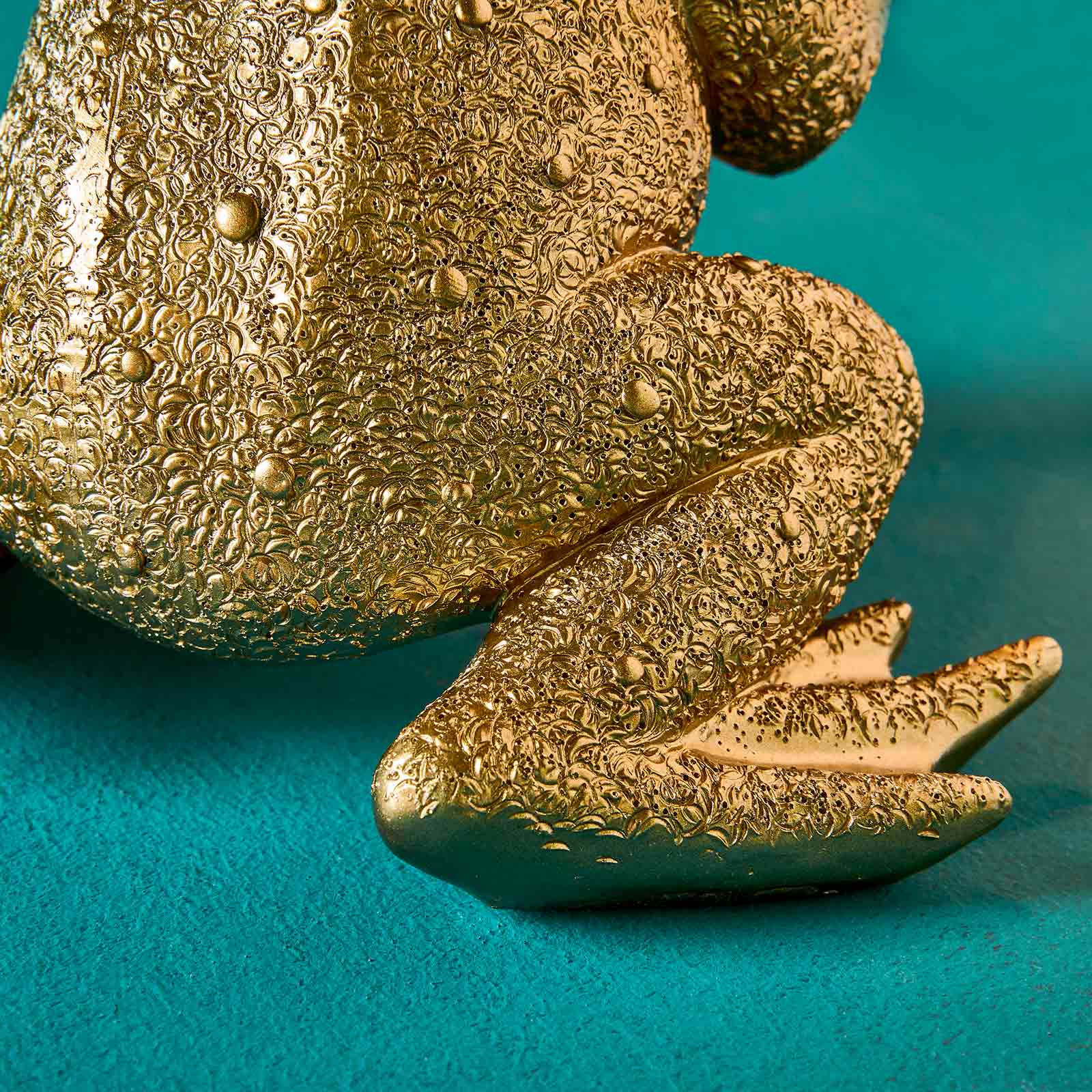 Froggy, Tischleuchte 16,5x16,5x18 Frosch gold, cm Polyresin,