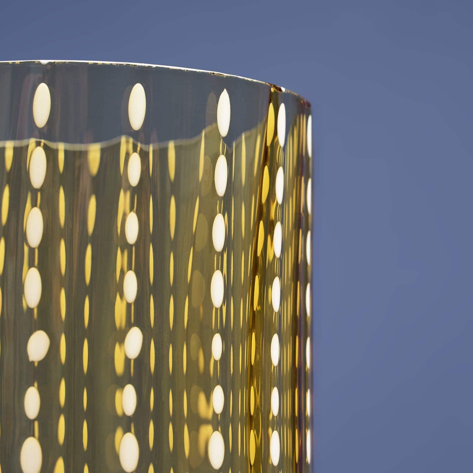 Set of 6 Dotty drinking glasses, yellow, solid-coloured glass