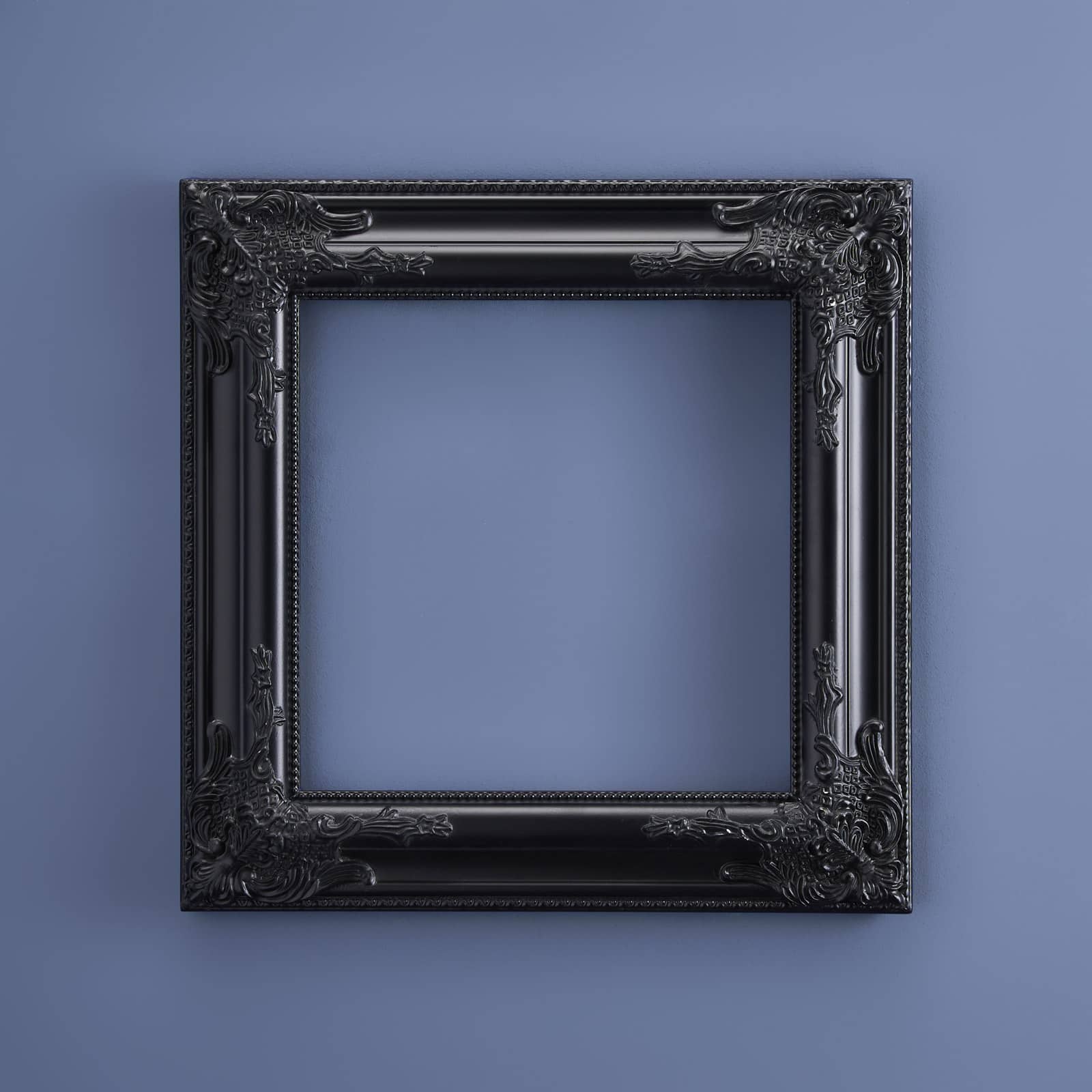 Baroque frame, black