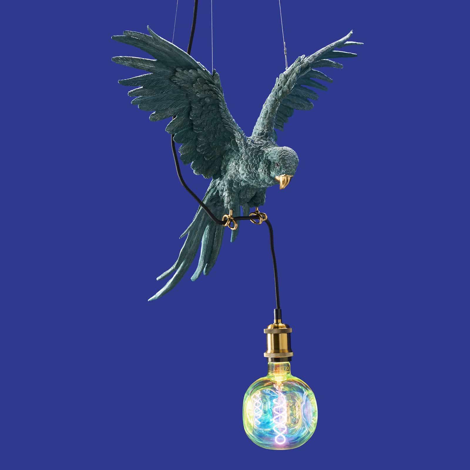 Percy papegøje loftslampe, grøn