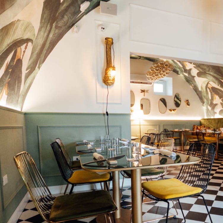 Michelin Restaurant with wild interior.