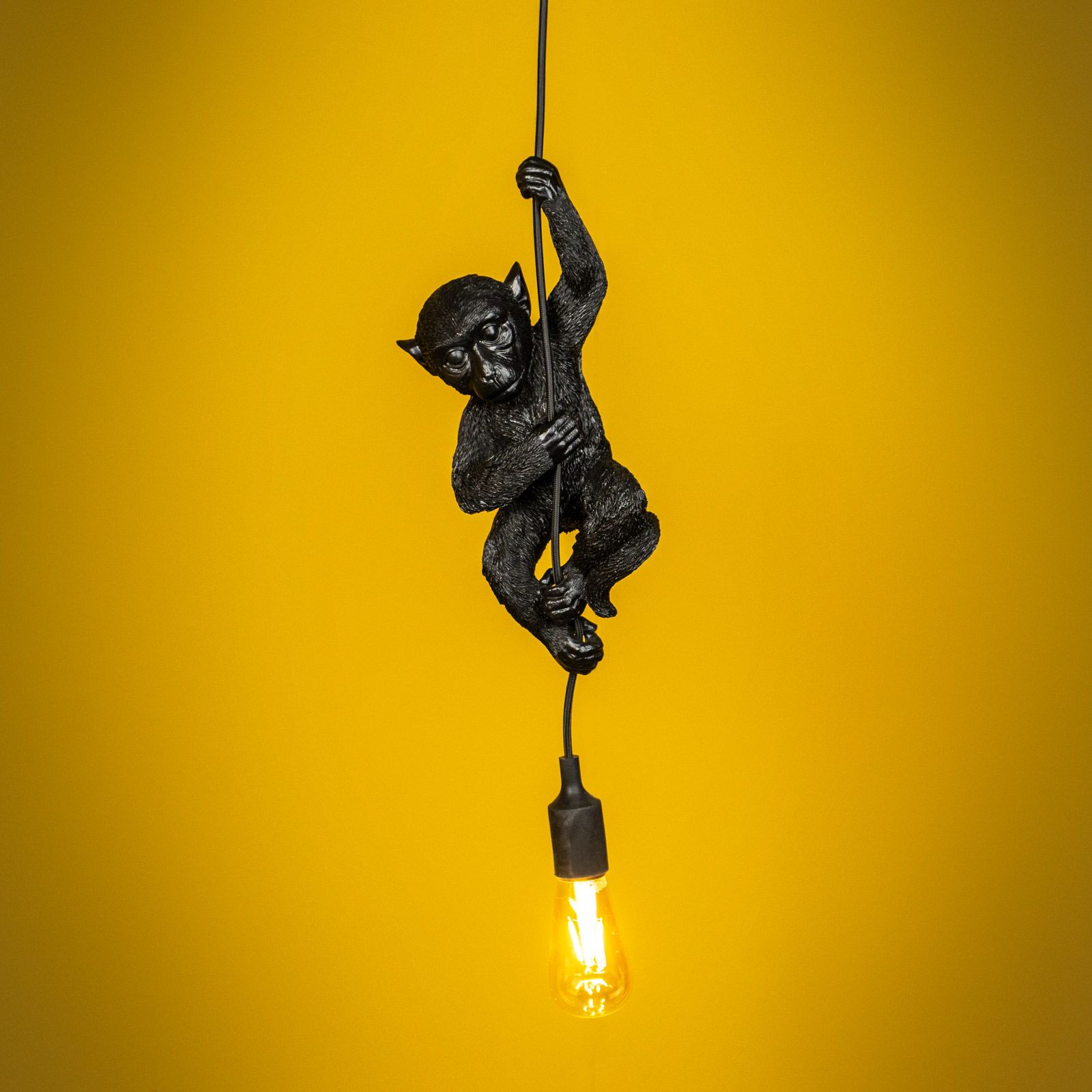 Ceiling lamp monkey Chip, black