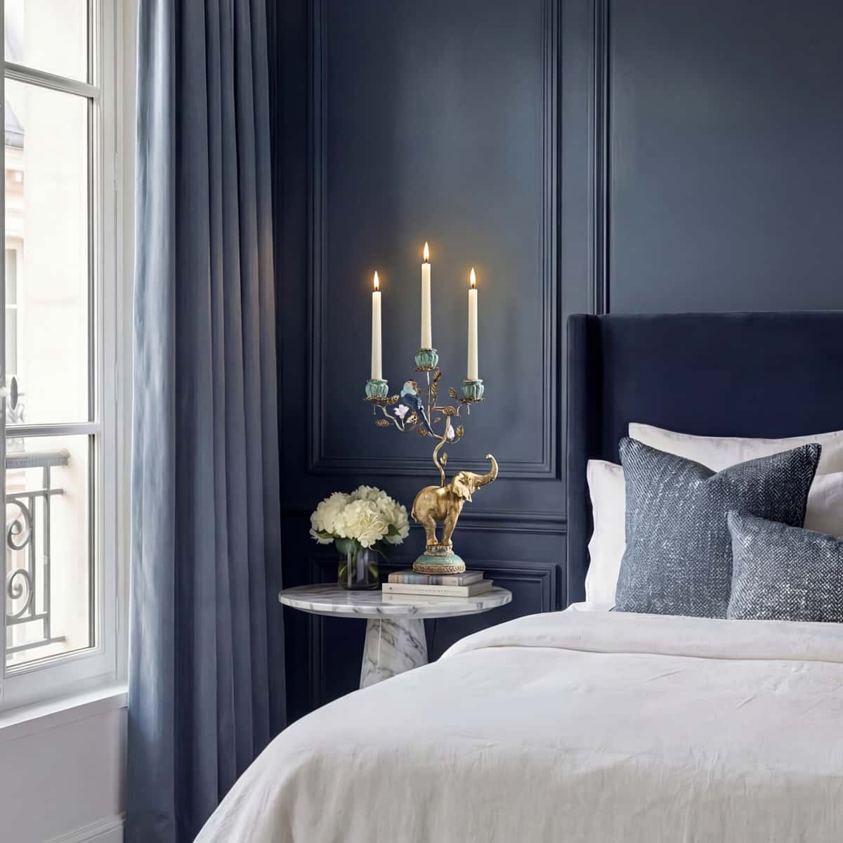 Candleholder Elephant, Hand-Painted