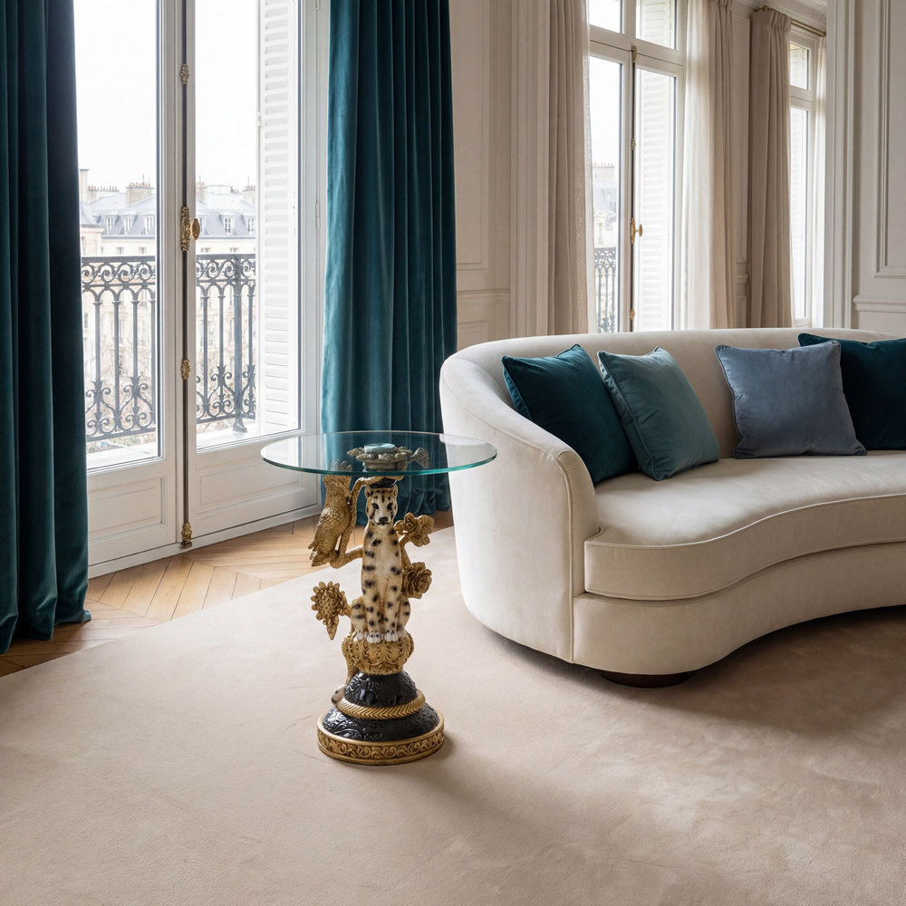 Beistelltisch Leopard, mehrfarbig