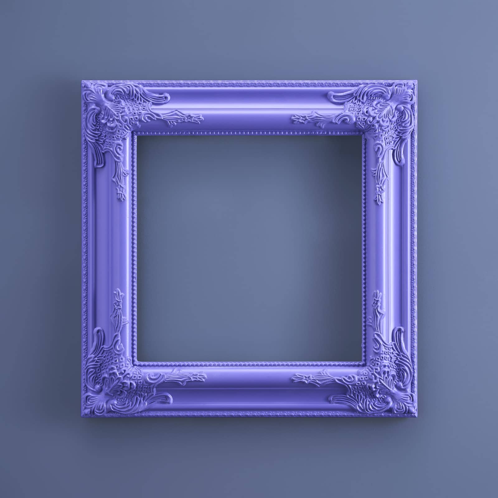 Baroque frame, purple