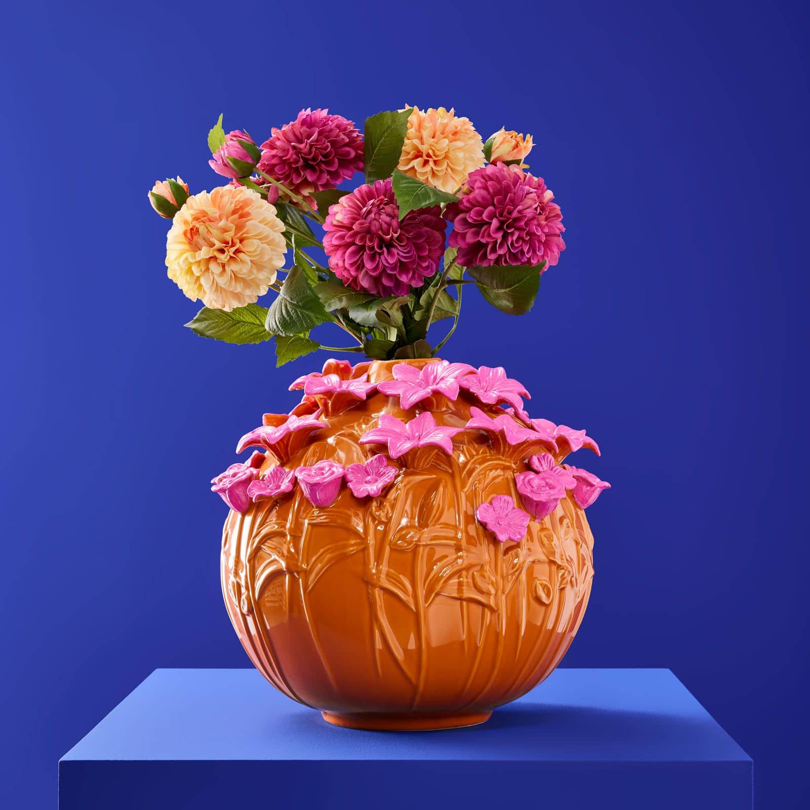Verano vase, orange-pink