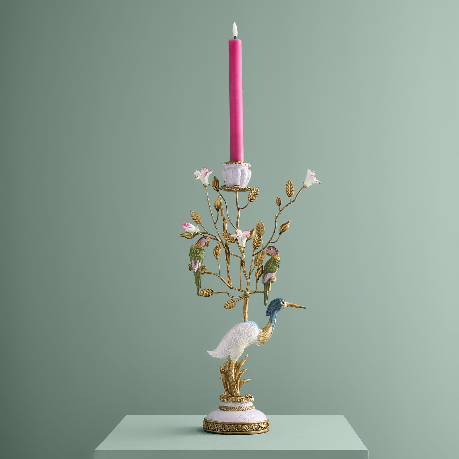 Candle Holder Heron – multicolored