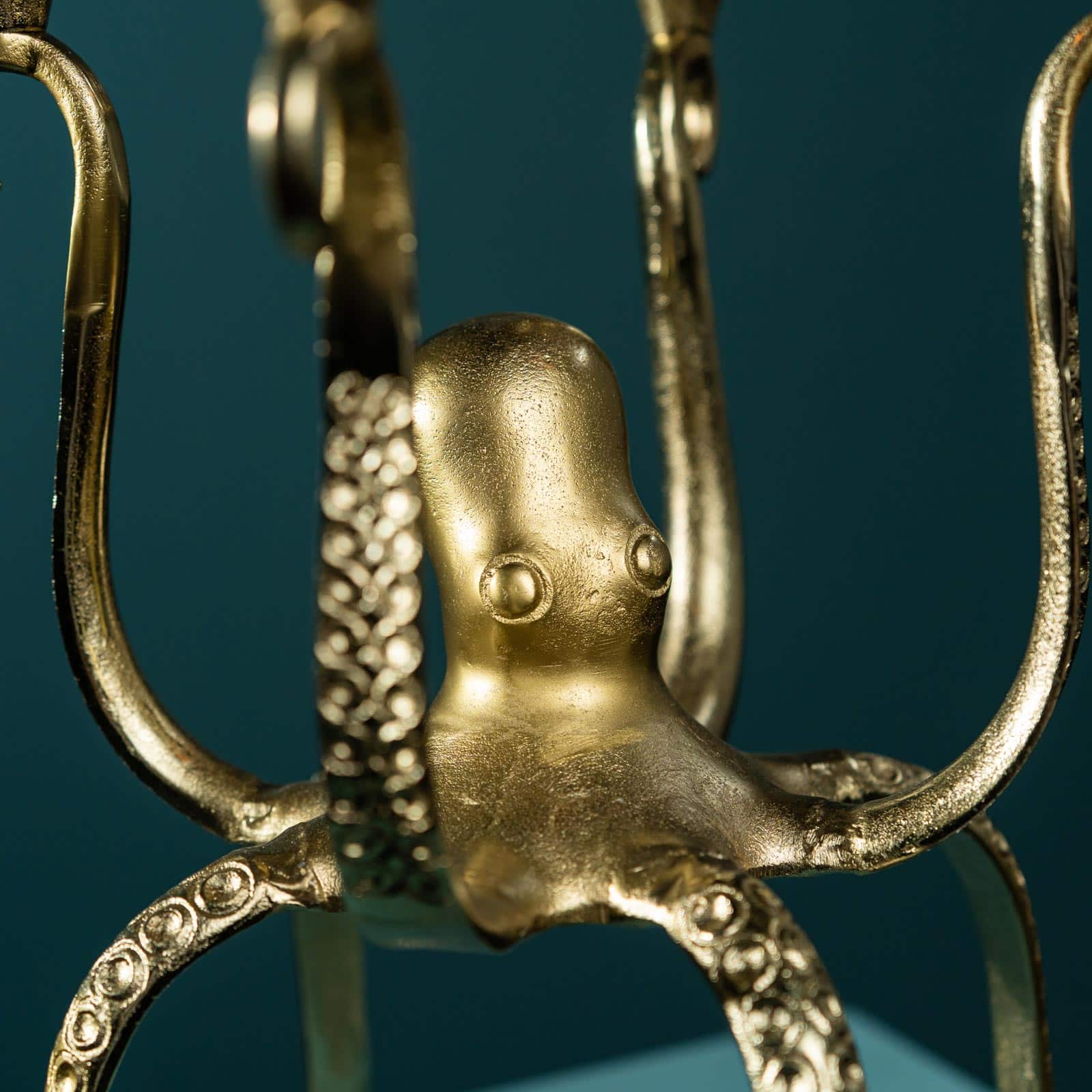 Kerzenleuchter Oktopus Ottilie, gold