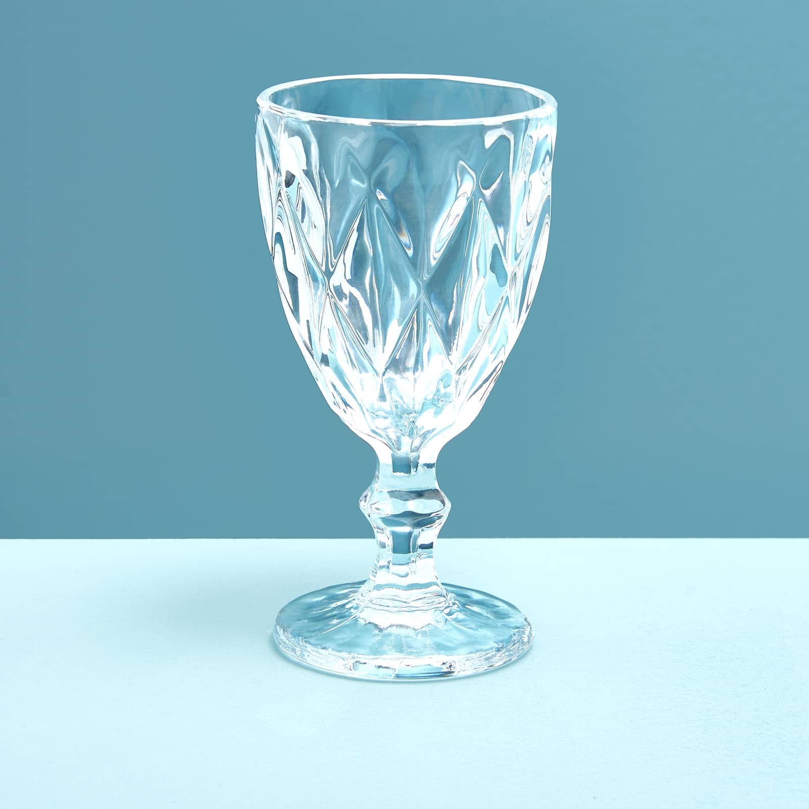 Set of 4 wine glass, clear, glass, 9 x 17 cm