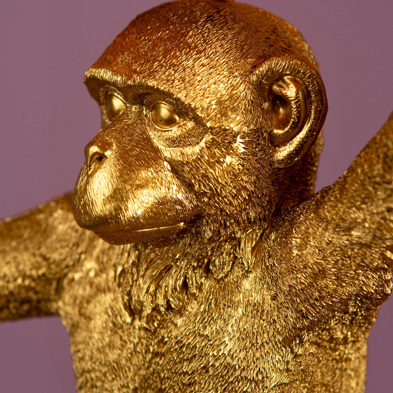 Tischleuchte Affe Chimpy, gold/petrol