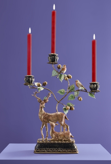 Winterliche Kerzenständer