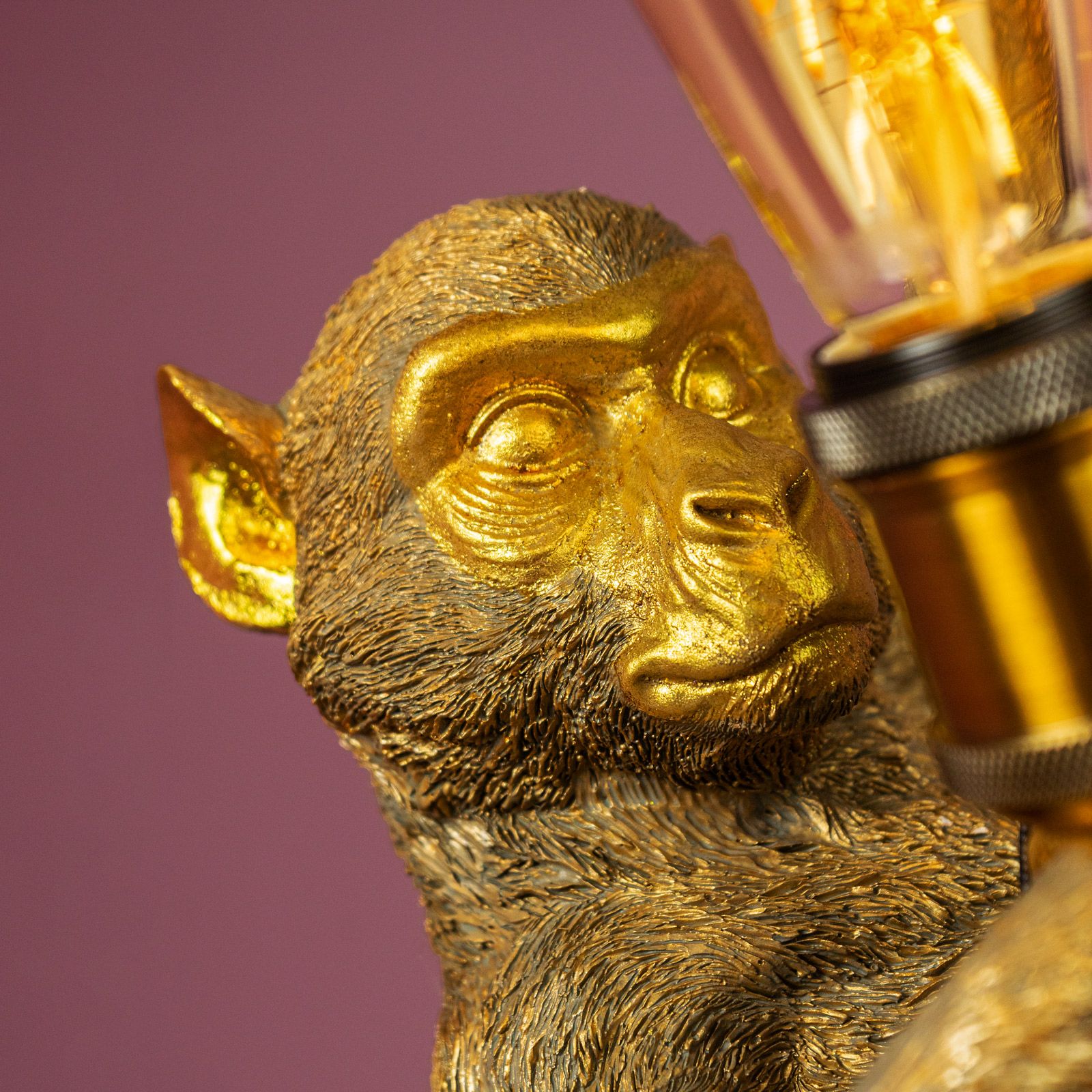 Ceiling Lamp monkey Charlie, gold