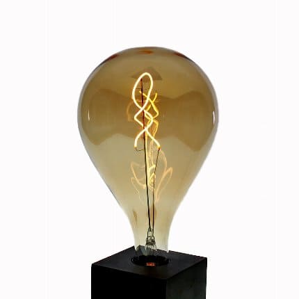 LED Factory filament light bulb, vintage look, E27, 4 W, 220 V, 16x28 cm