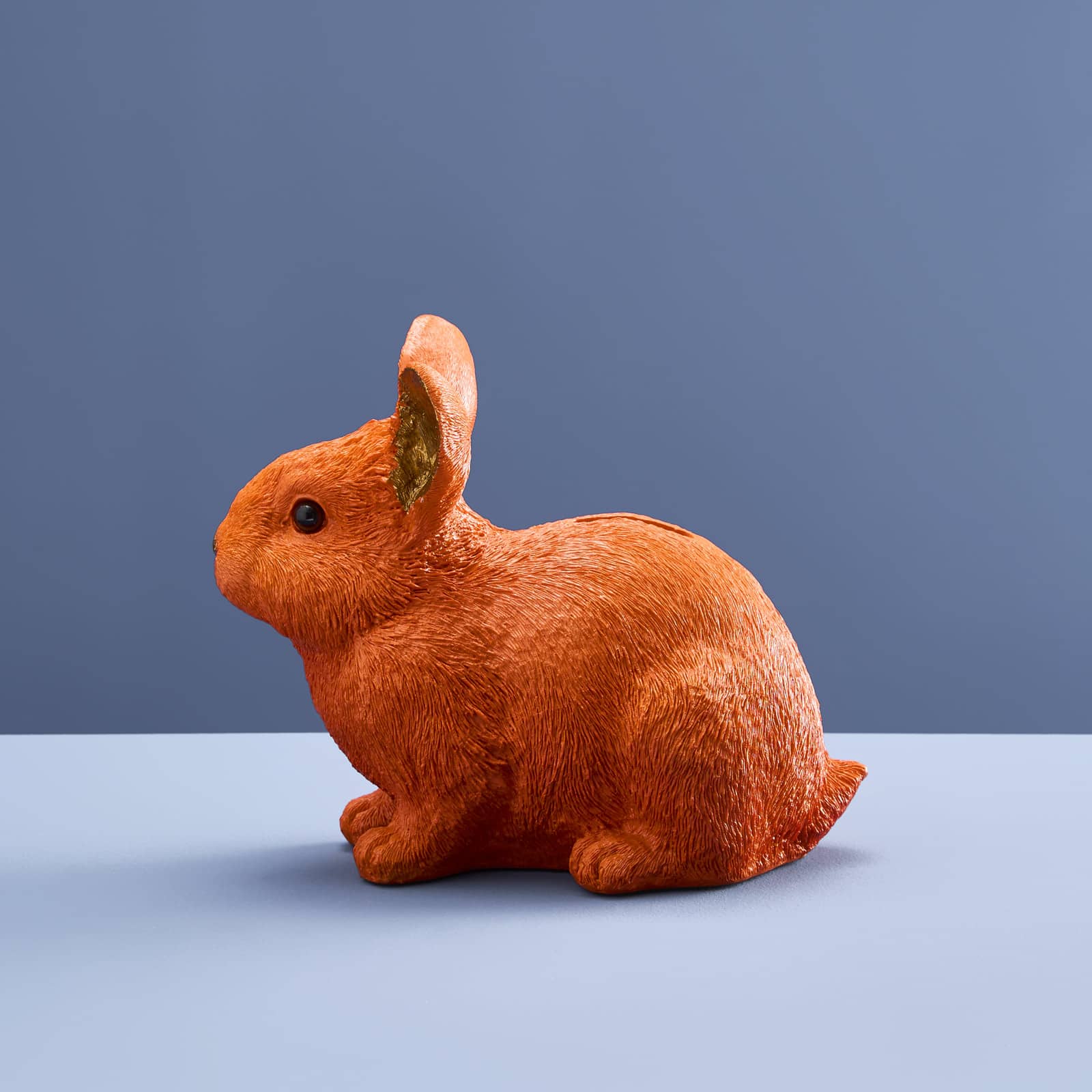 Tirelire lapin, orange