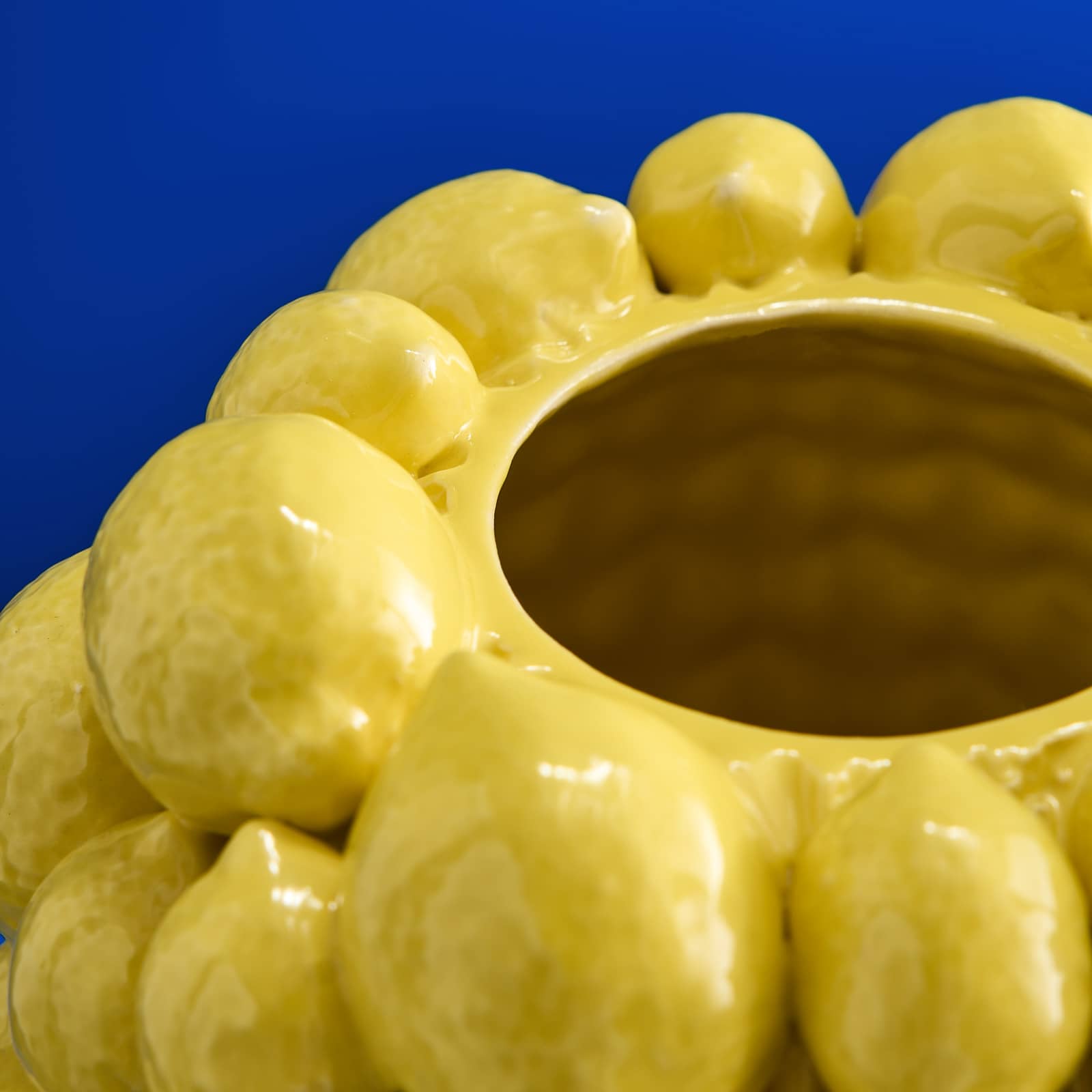Vase Zitronen, gelb