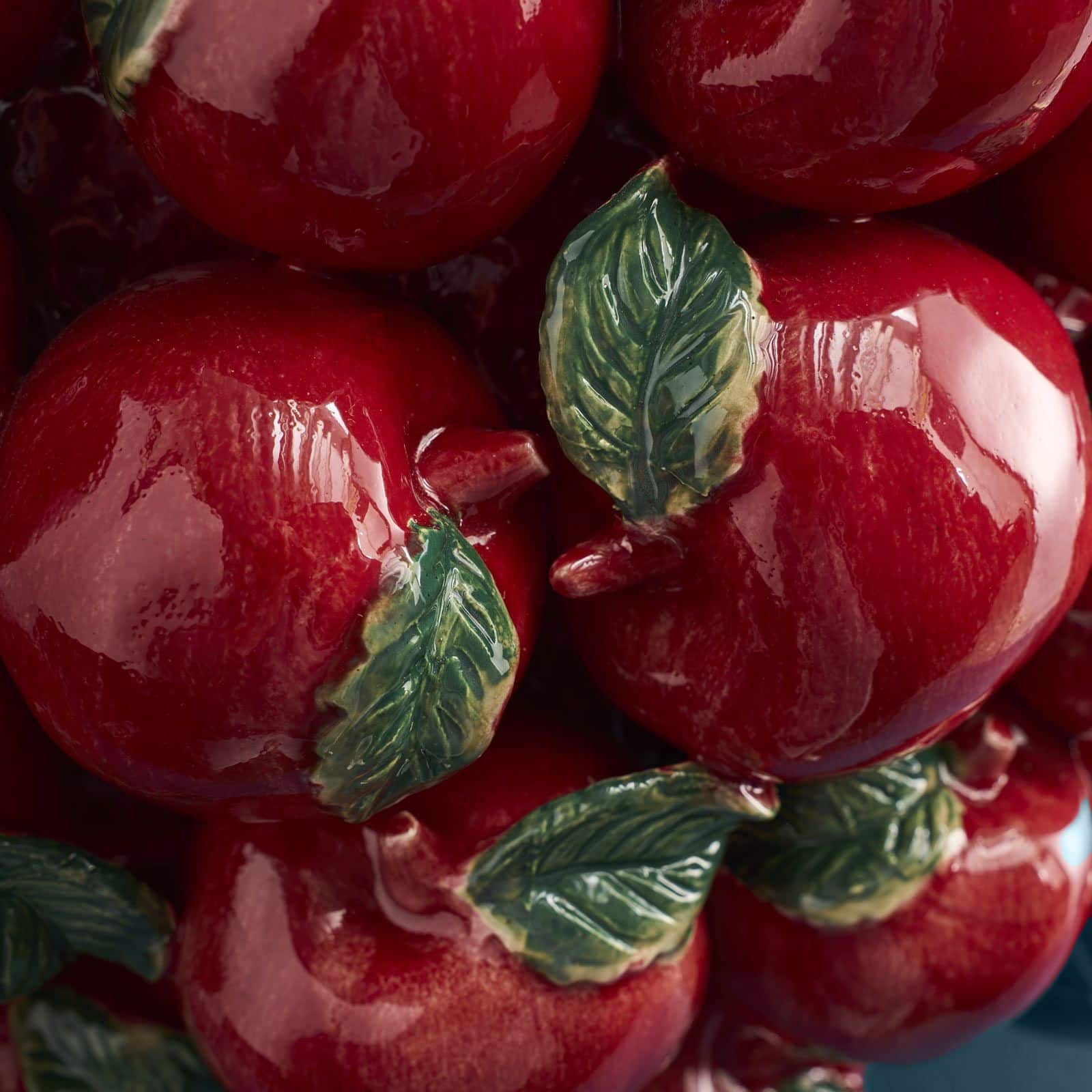 Vaas Appel, rood, handgemaakt