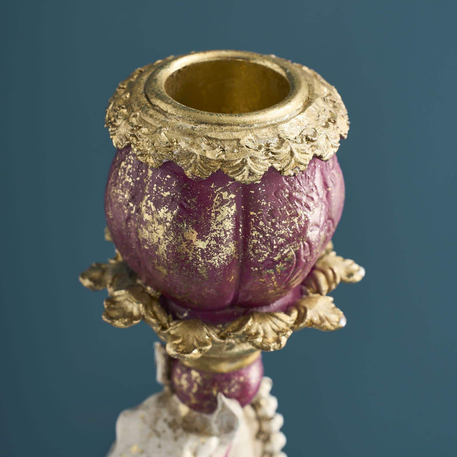 Circus Horse Candle Holder, white-red-gold