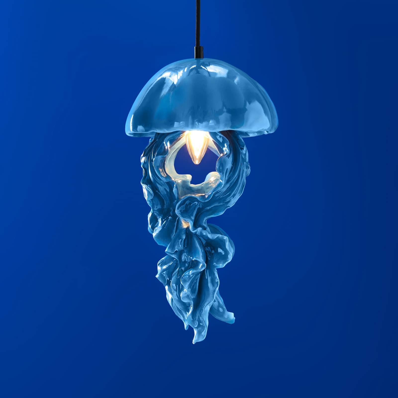  Plafondlamp kwal Ava, blauw