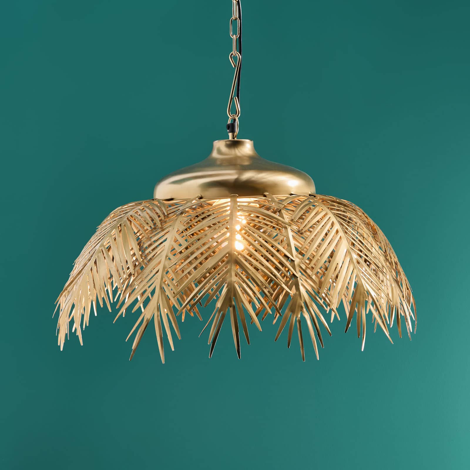 Plafondlamp Palmboom Palm Leaves M, goud