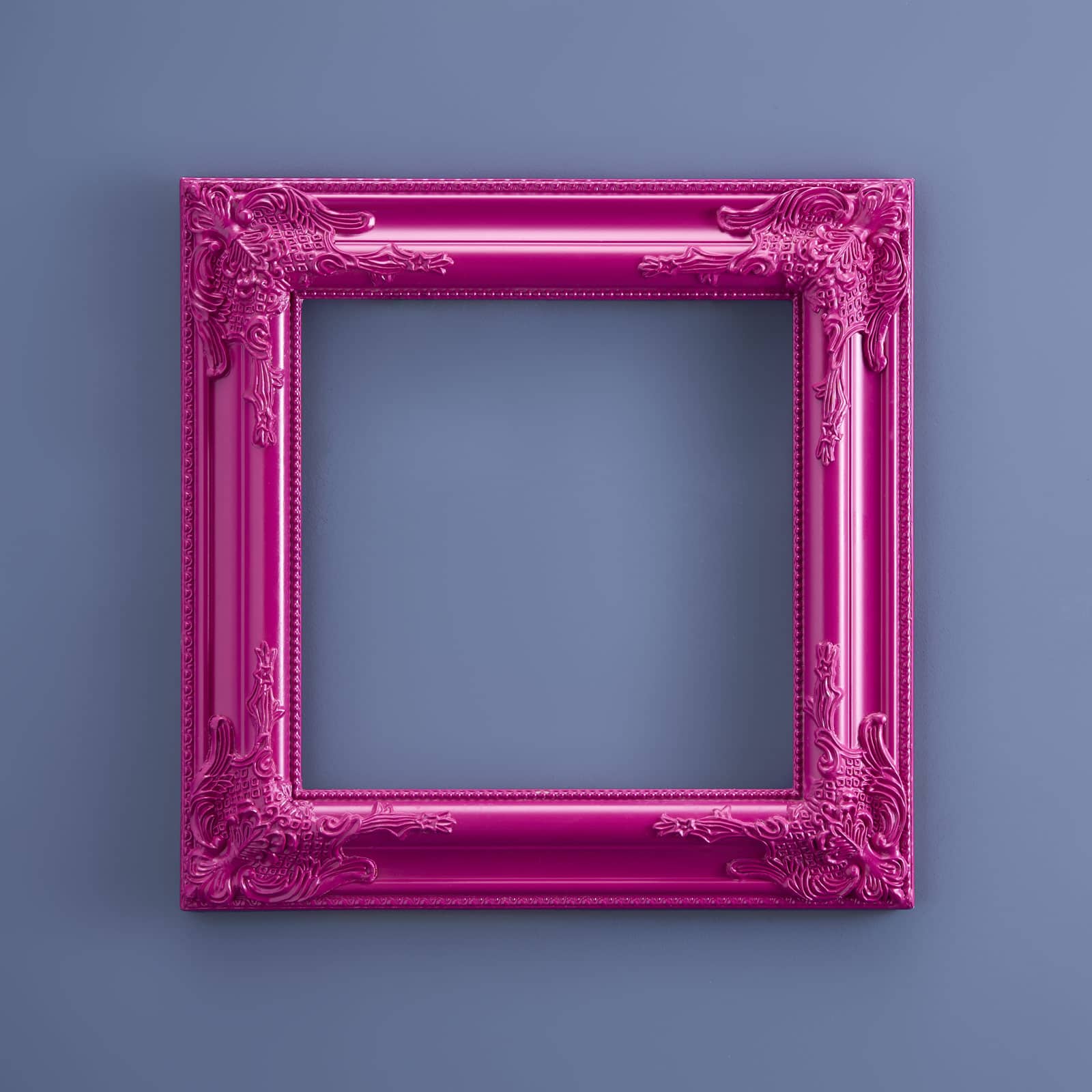 Baroque frame, magenta