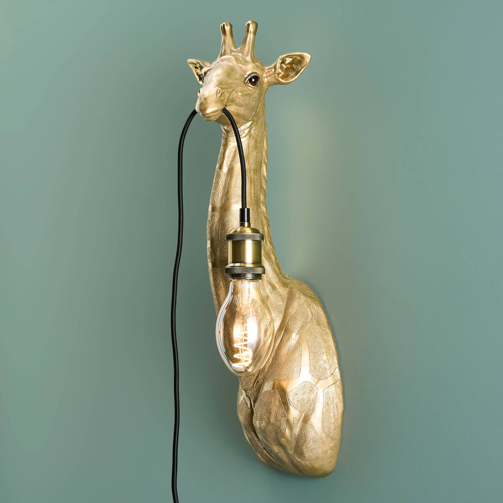 Wall lamp giraffe Lucie, gold