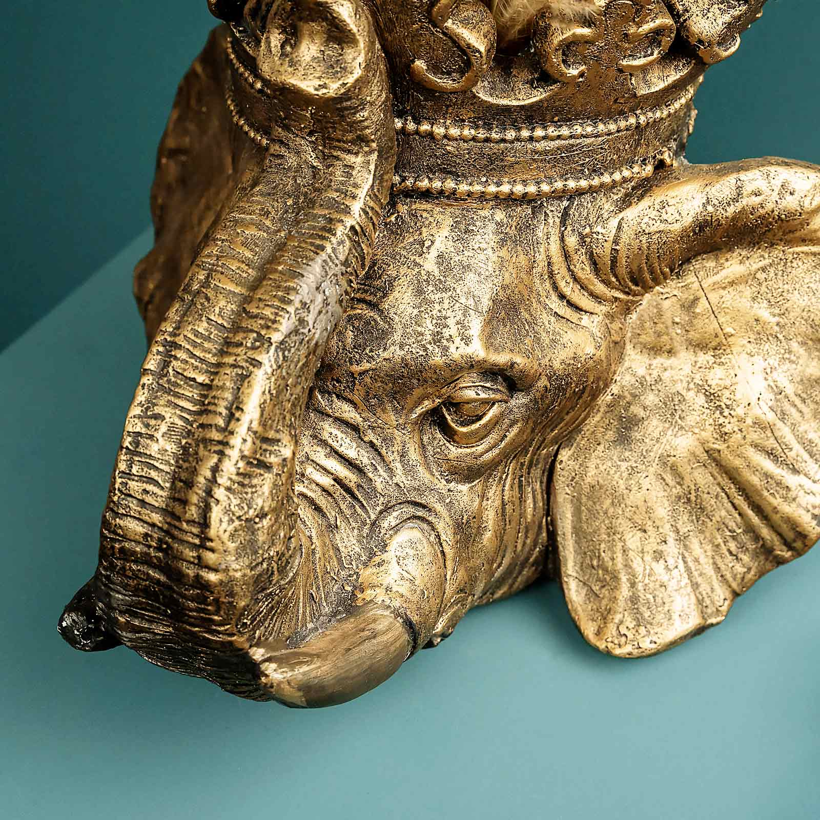 Pflanztopf Elefant Jumbo, gold,Magnesia, 45x44,5x37,5cm