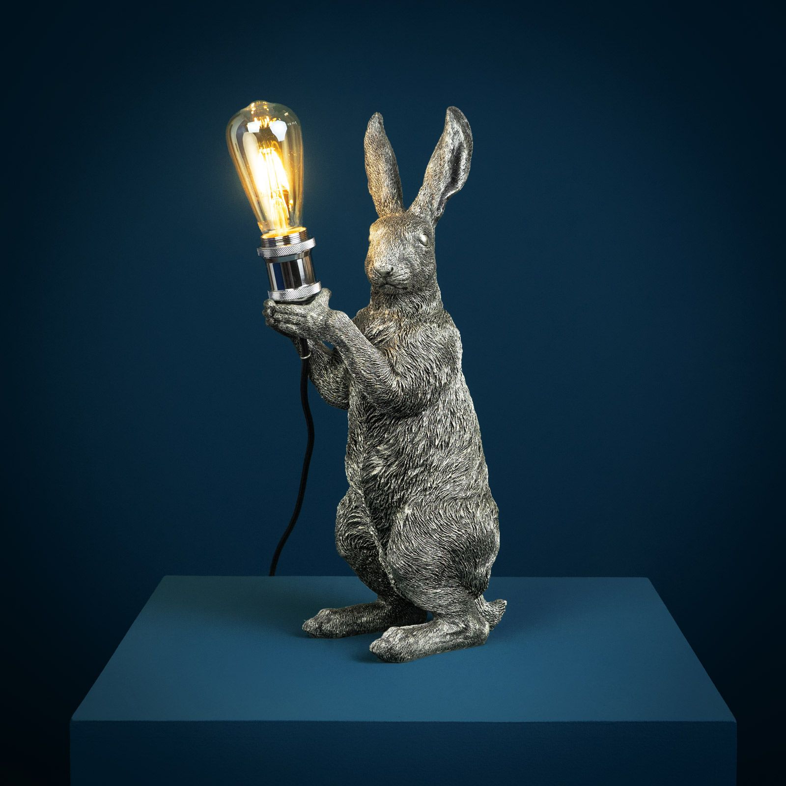 Table lamp rabbit Meister Lampe, silver